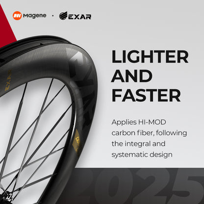 Magene EXAR Carbon Disc Wheelset Ultra 2025